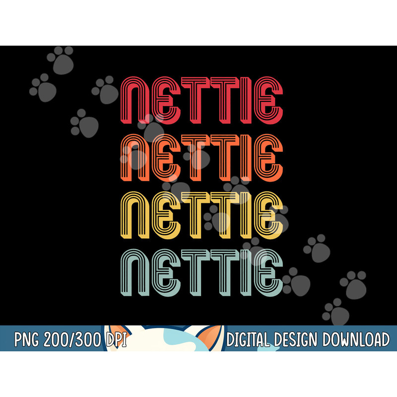 NETTIE Gift Name Personalized Retro Vintage 80s 90s Birthday png, sublimation copy.jpg