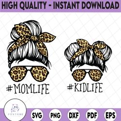 momlife png momlife kidlife, matching messy bun hair png jpg