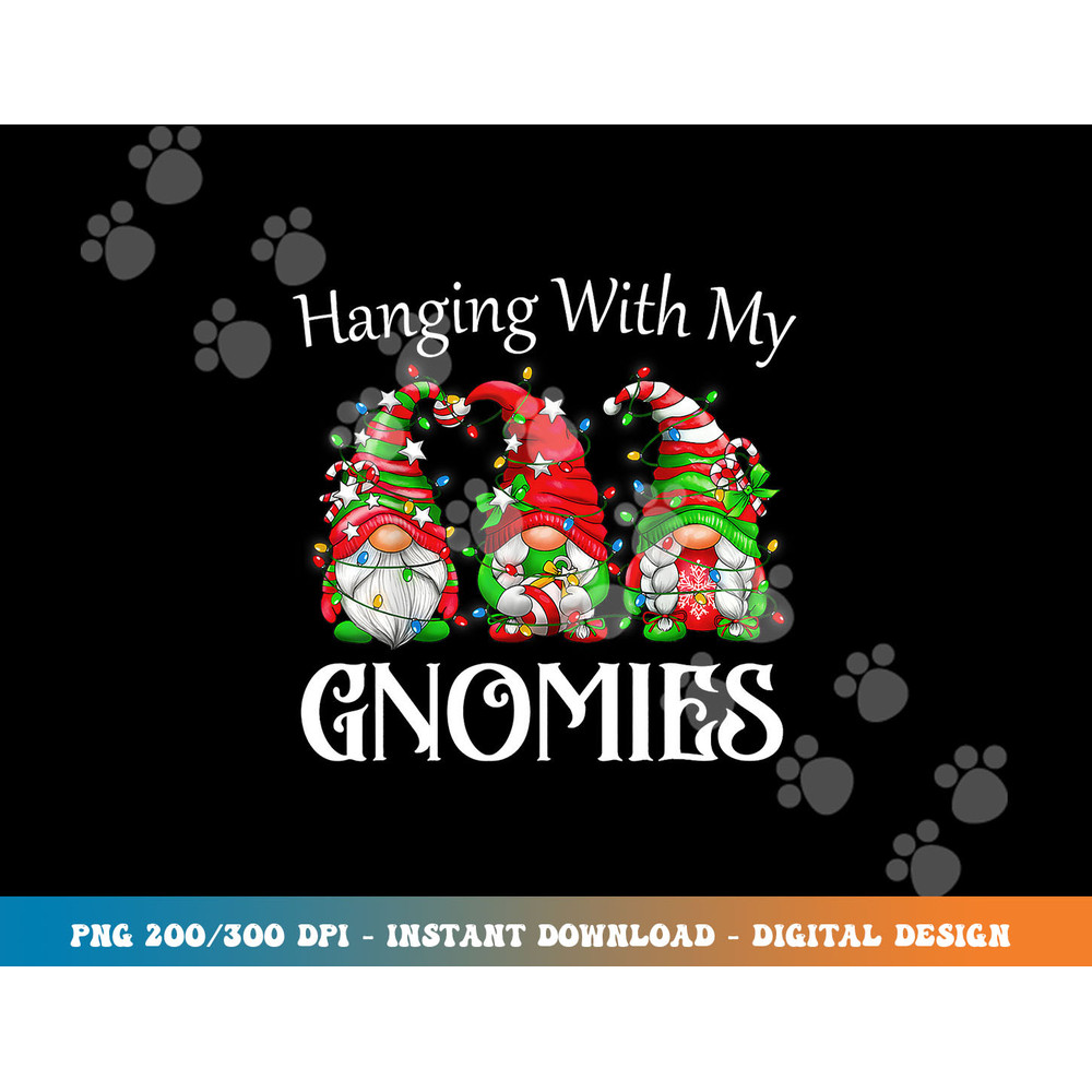 Funny Christmas Gnome Hanging With My Gnomies Family Pajamas png, sublimation copy.jpg