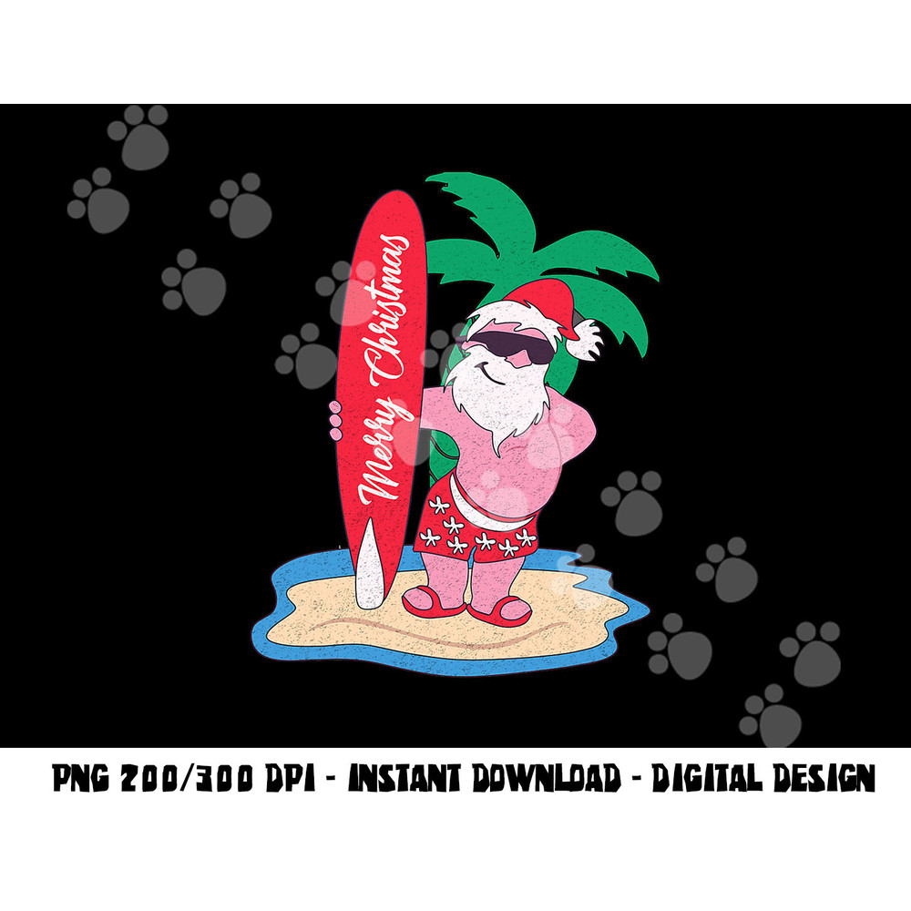 Funny Christmas In July Santa Claus Surfing On The Beach png, sublimation copy.jpg