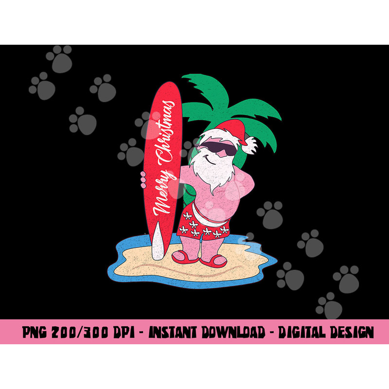 Funny Christmas In July Santa Claus Surfing On The Beach png, sublimation copy.jpg