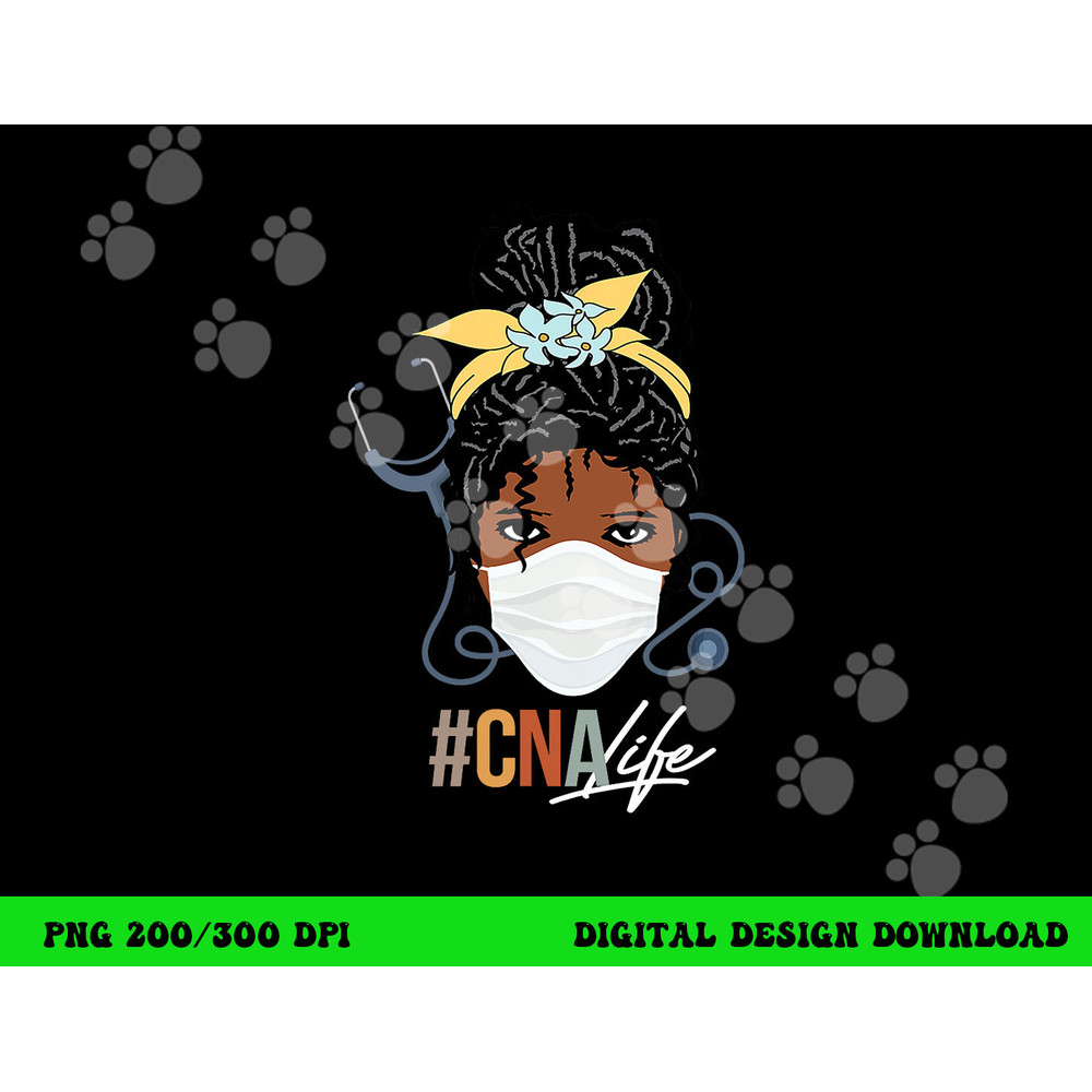Black Woman CNA Life Emergency Nurse Assitant First Aider png,sublimation copy.jpg
