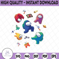 impostors in space png download, among us video game, galaxy finding impostor, among us inspired, funny gift for gamer