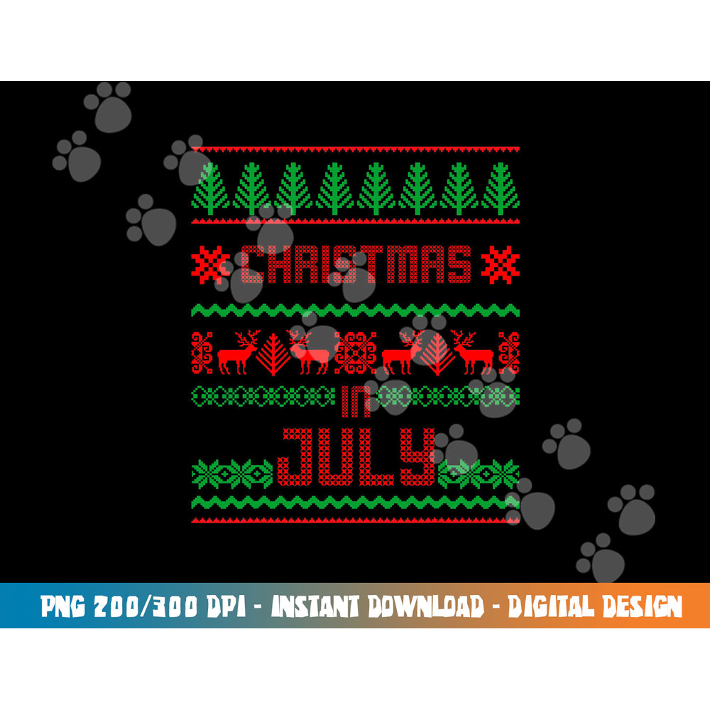Funny Christmas in July Shirt Summer Ugly Sweater Santa Xmas png, sublimation copy.jpg