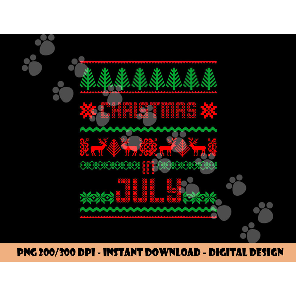 Funny Christmas in July Shirt Summer Ugly Sweater Santa Xmas png, sublimation copy.jpg