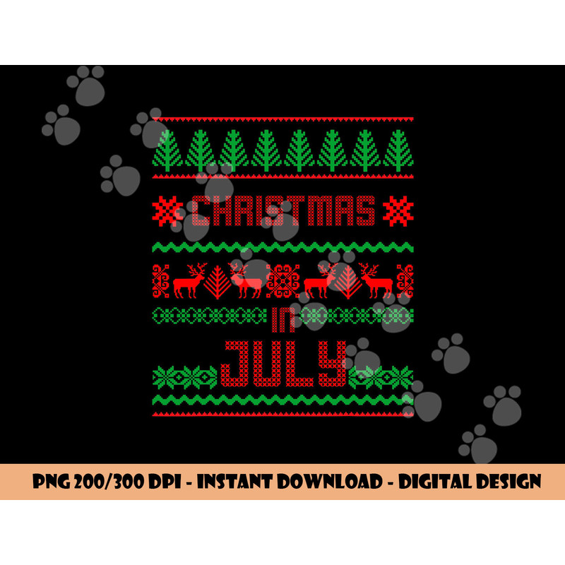 Funny Christmas in July Shirt Summer Ugly Sweater Santa Xmas png, sublimation copy.jpg
