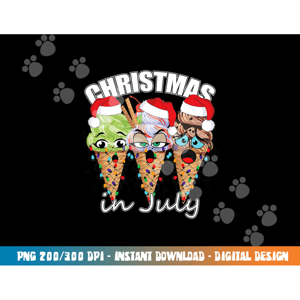 Funny Christmas in July Summer Icecream png, sublimation copy.jpg
