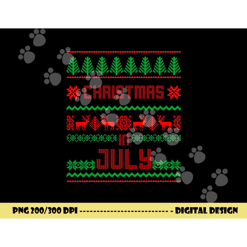 Funny Christmas in July Shirt Summer Ugly Sweater Santa Xmas png, sublimation copy.jpg