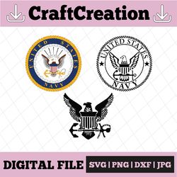 US Navy vector svg, eps, dxf, png high res, jpg, pdf, webp Cricut & Silhouette Cut Files Digital Download Active