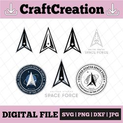 US Space Force vector svg, eps, dxf, png high res, jpg, pdf, webp Cricut & Silhouette Cut Files Digital Download Active