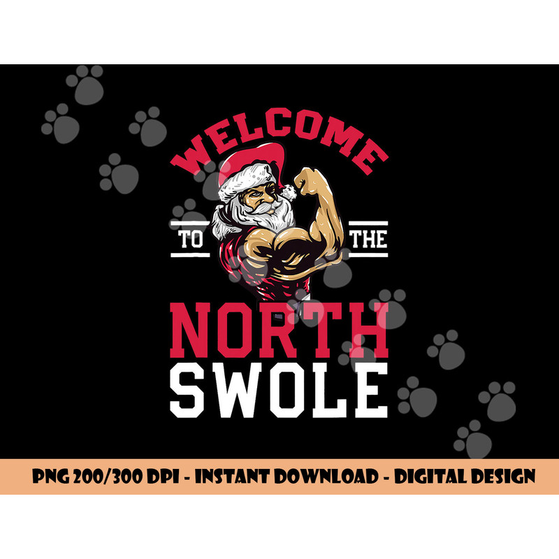 Funny Christmas Weightlifting Workout png, sublimation North Swole copy.jpg