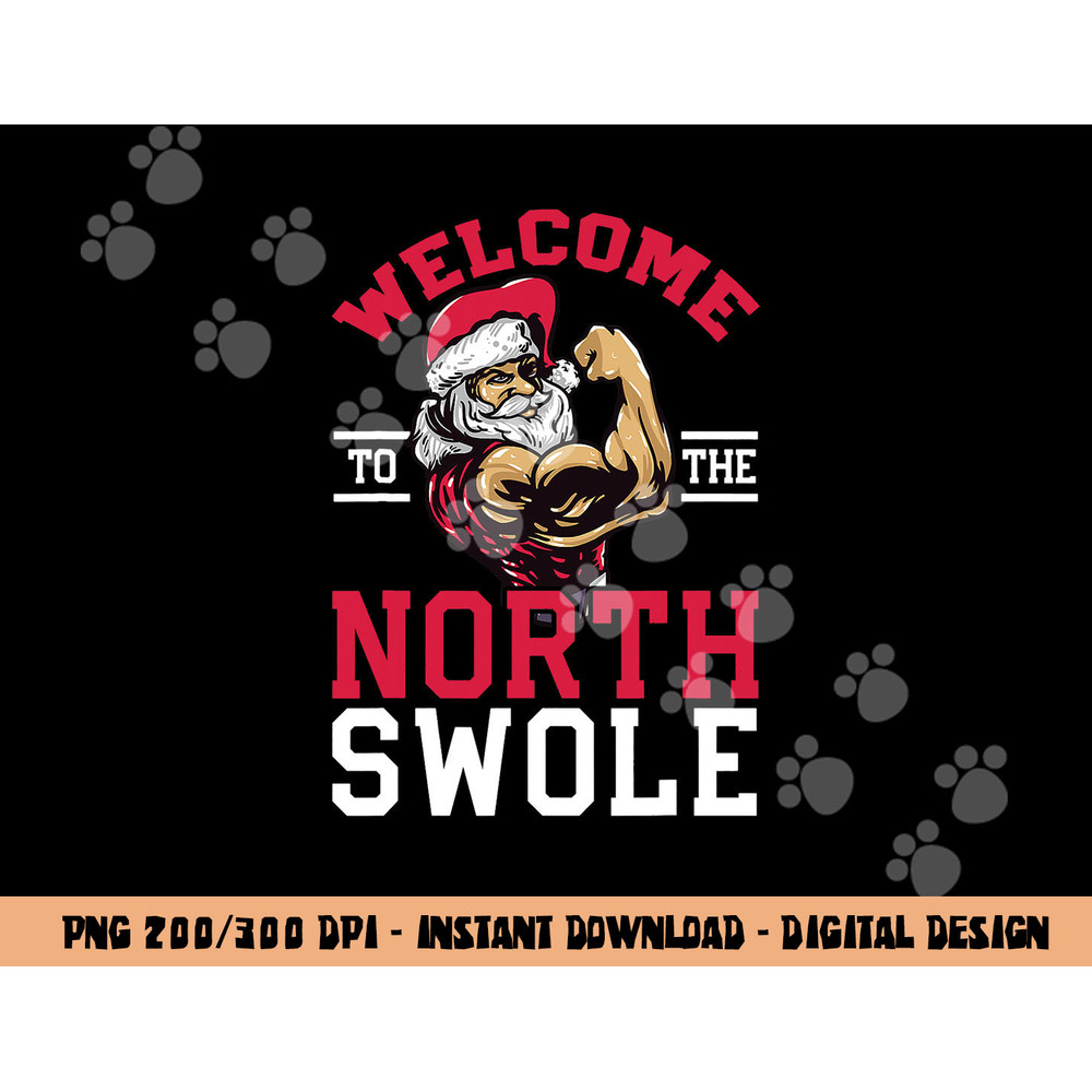 Funny Christmas Weightlifting Workout png, sublimation North Swole copy.jpg