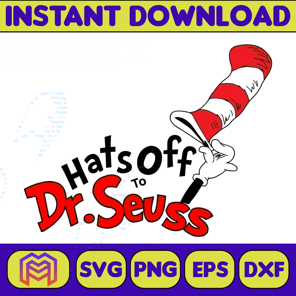 Dr Seuss Svg Layered Item, Dr. Seuss Quotes Cat In The Hat Svg Clipart, Cricut, Digital Vector Cut File, Cat And The Hat (205).jpg