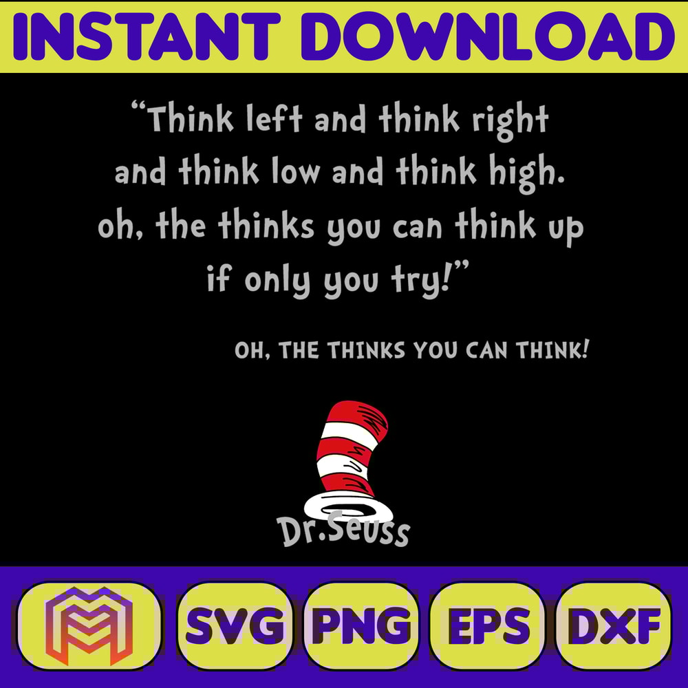 Dr Seuss Svg Layered Item, Dr. Seuss Quotes Cat In The Hat Svg Clipart, Cricut, Digital Vector Cut File, Cat And The Hat (226).jpg