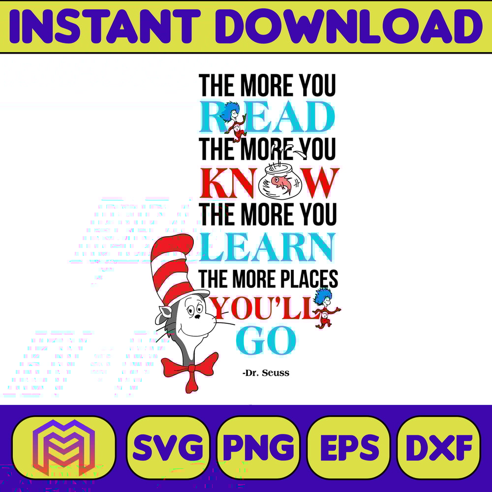 Dr Seuss Svg Layered Item, Dr. Seuss Quotes Cat In The Hat Svg Clipart, Cricut, Digital Vector Cut File, Cat And The Hat (229).jpg