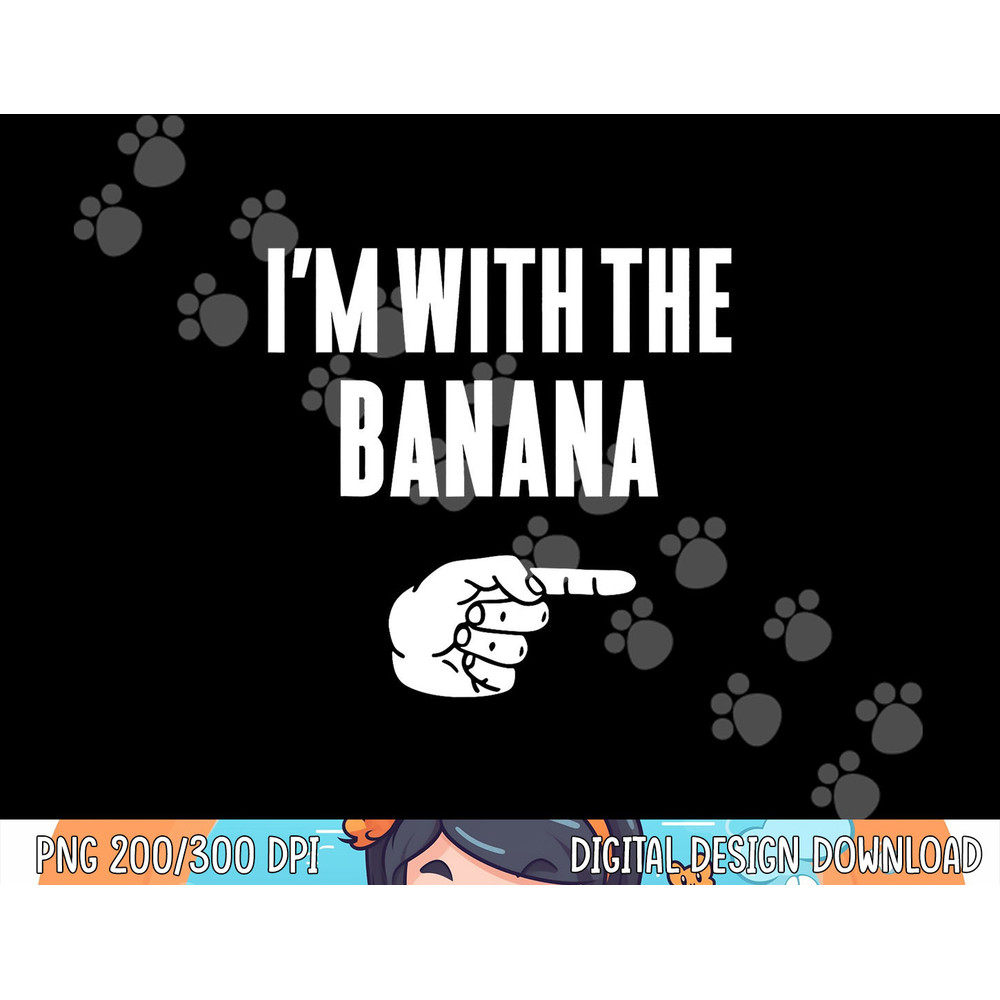 I m With The Banana Funny Halloween Couple Costume Gift png, sublimation copy.jpg
