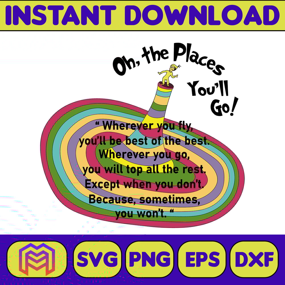 Dr Seuss Svg Layered Item, Dr. Seuss Quotes Cat In The Hat Svg Clipart, Cricut, Digital Vector Cut File, Cat And The Hat (245).jpg