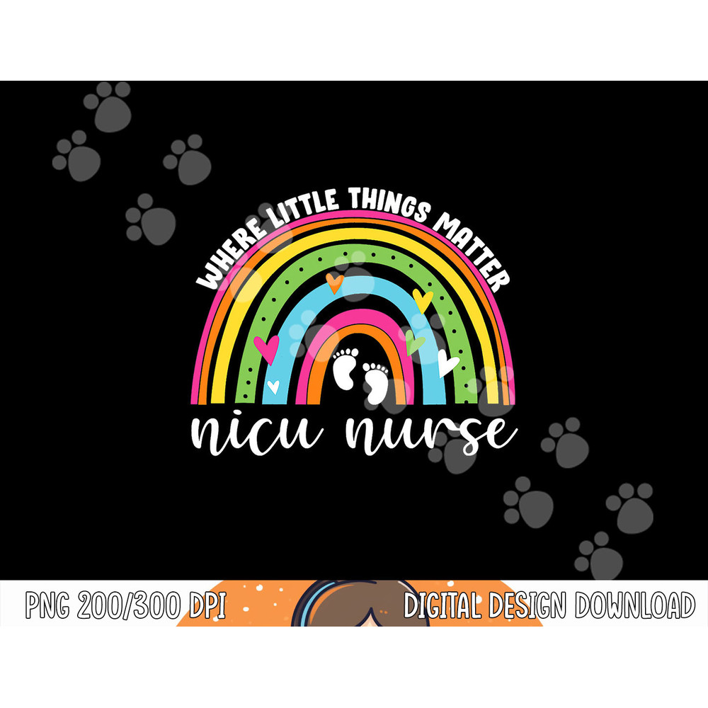 NICU Nurse Neonatal Nurse Practitioner Women Cute Rainbow png, sublimation copy.jpg