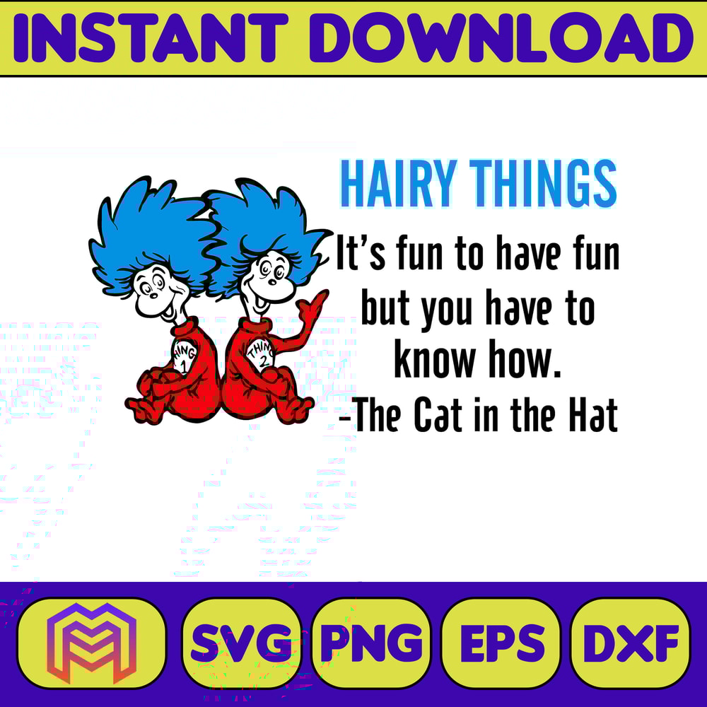 Dr Seuss Svg Layered Item, Dr. Seuss Quotes Cat In The Hat Svg Clipart, Cricut, Digital Vector Cut File, Cat And The Hat (256).jpg