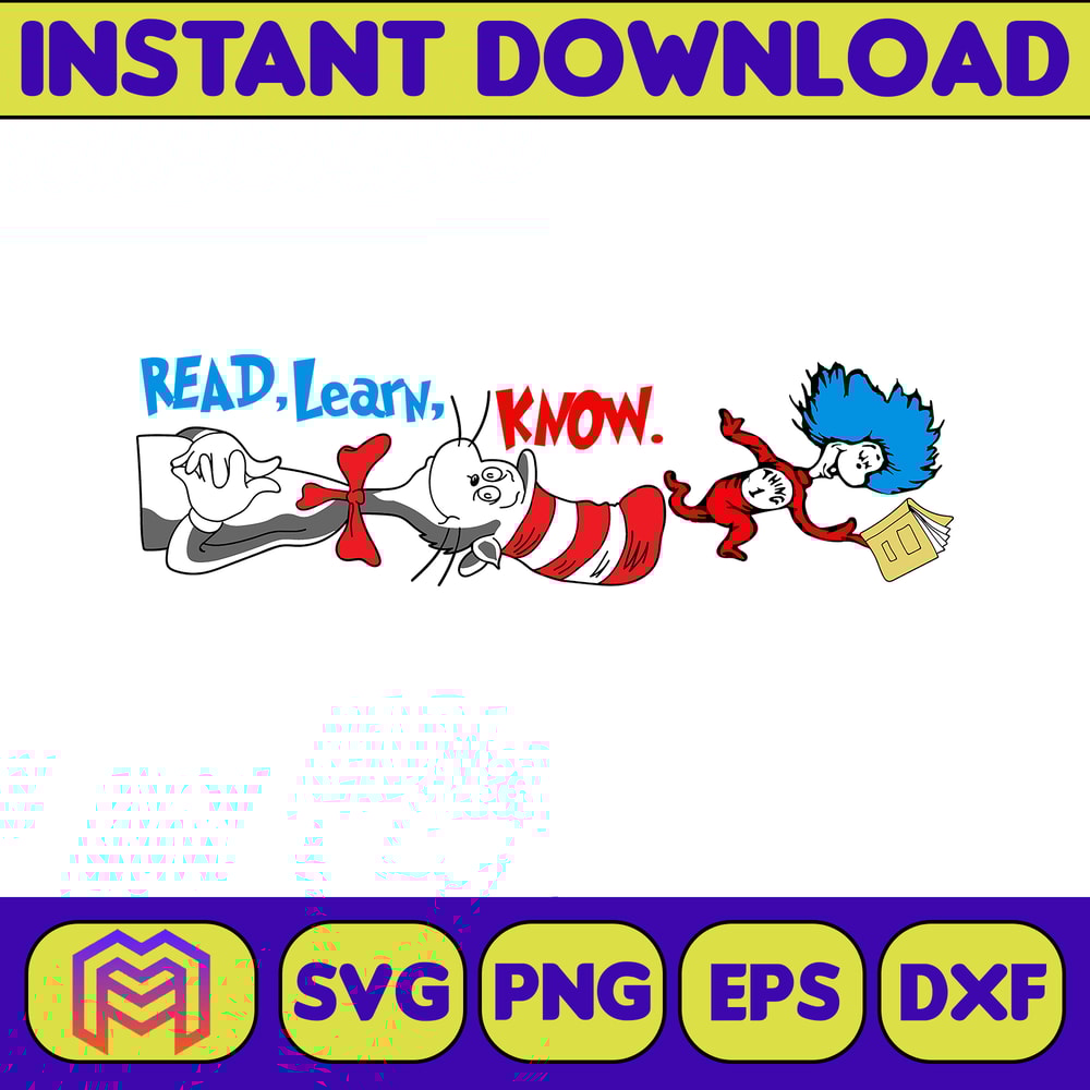 Dr Seuss Svg Layered Item, Dr. Seuss Quotes Cat In The Hat Svg Clipart, Cricut, Digital Vector Cut File, Cat And The Hat (262).jpg