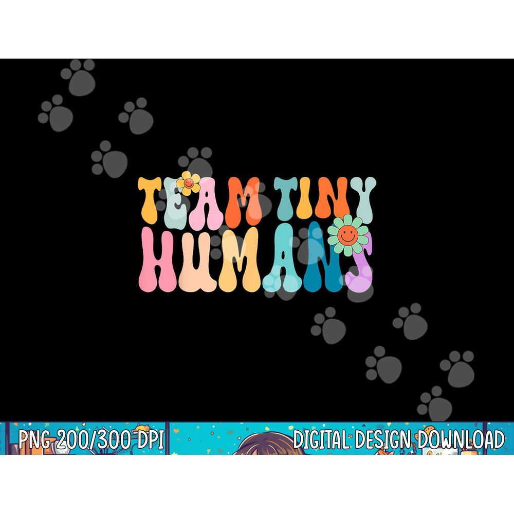 NICU Nurse Team Tiny Humans Neonatal ICU Vintage Groovy png, sublimation copy.jpg