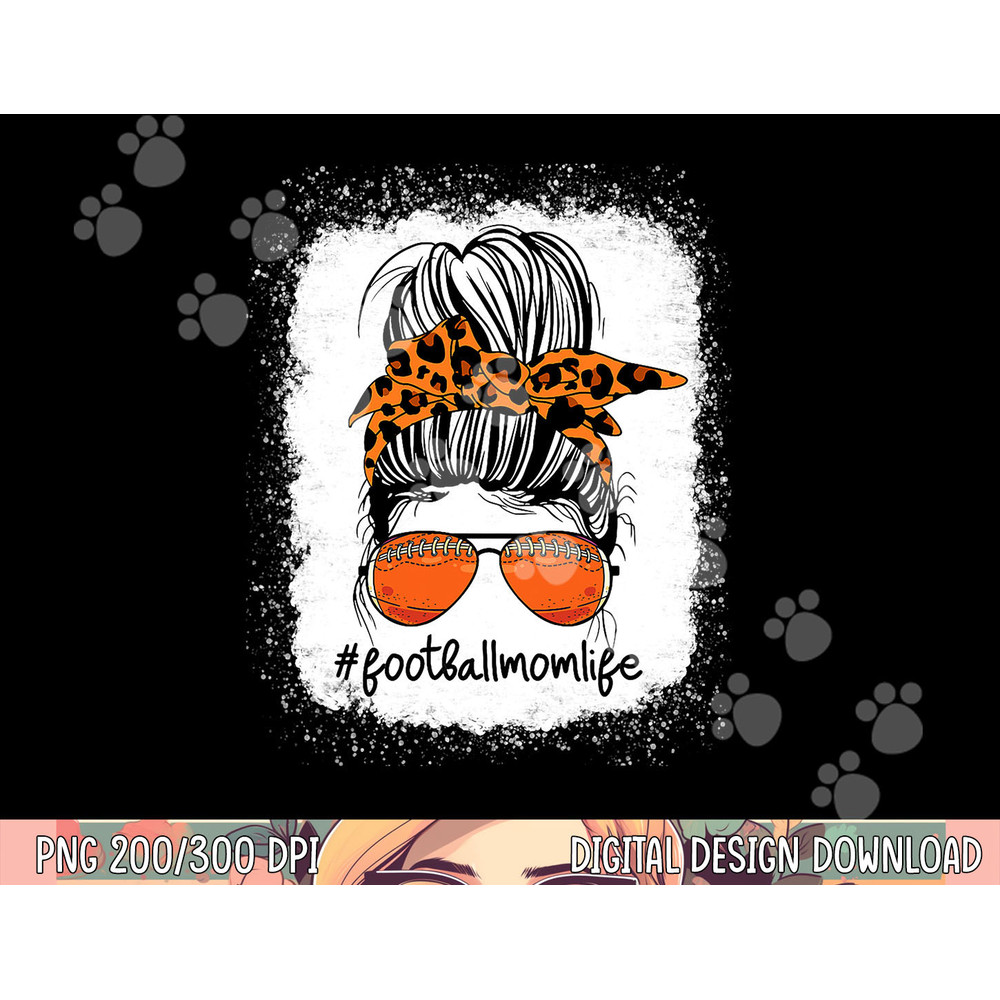 Bleached Football Mom Life Messy Bun Leopard Print png, sublimation copy.jpg