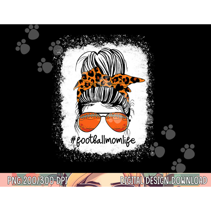 Bleached Football Mom Life Messy Bun Leopard Print png, sublimation copy.jpg