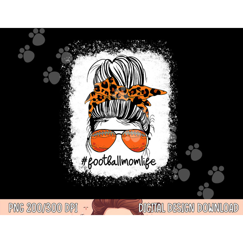 Bleached Football Mom Life Messy Bun Leopard Print png, sublimation copy.jpg