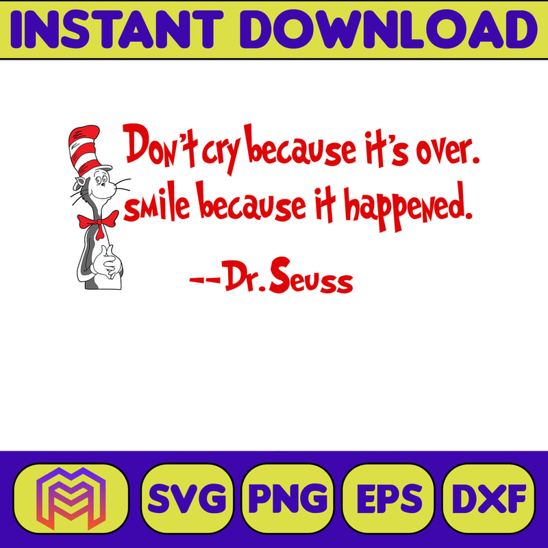 Dr Seuss Svg Layered Item, Dr. Seuss Quotes Cat In The Hat Svg Clipart, Cricut, Digital Vector Cut File, Cat And The Hat (273).jpg