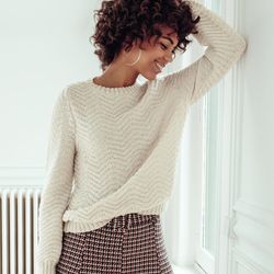 Knitting  Patterns  Jumpers Malaury Sweater in Phildar Phil Laine Cachemire - Downloadable PDF Downloadable PDF, English