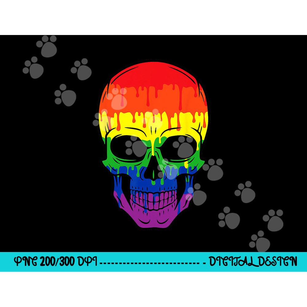 Bloody Skull LGBT Gay Pride Costume Easy Halloween Gifts png,sublimation copy.jpg