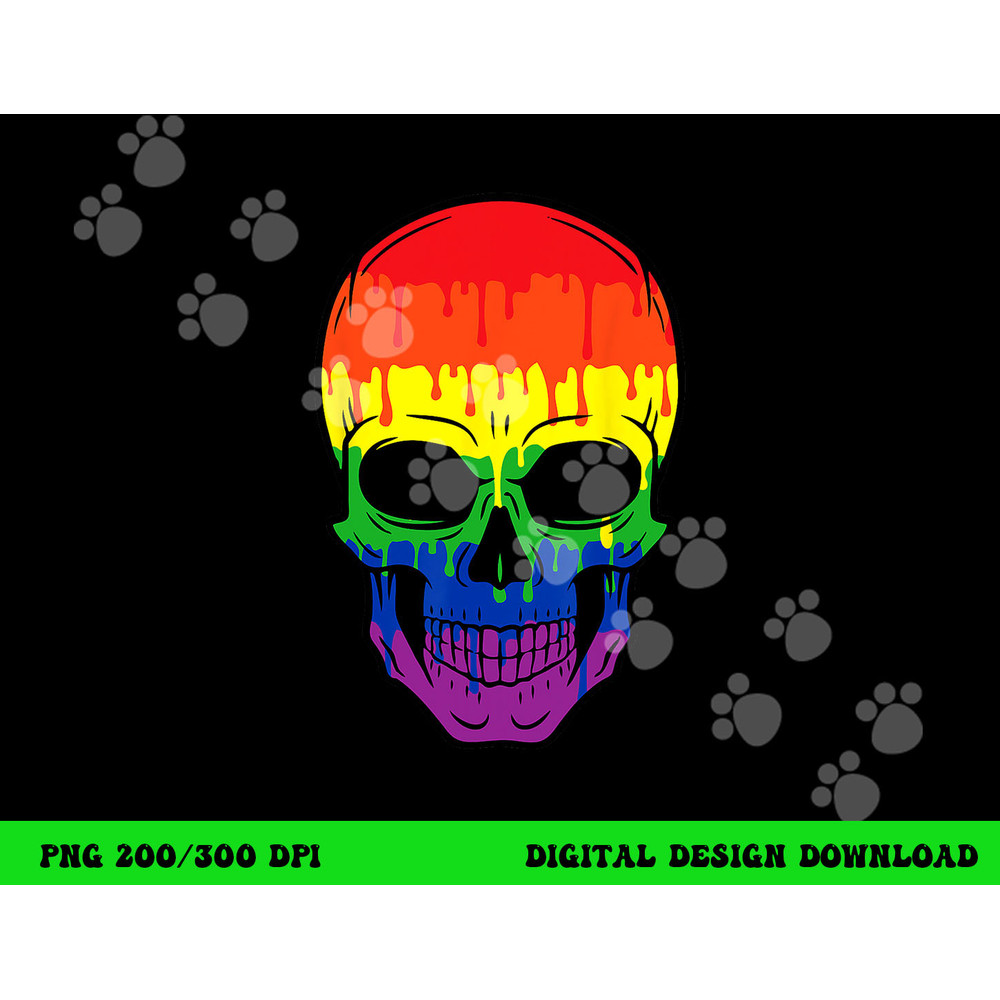 Bloody Skull LGBT Gay Pride Costume Easy Halloween Gifts png,sublimation copy.jpg