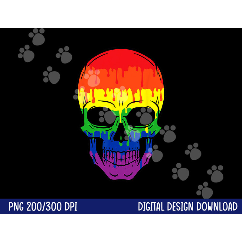Bloody Skull LGBT Gay Pride Costume Easy Halloween Gifts png,sublimation copy.jpg