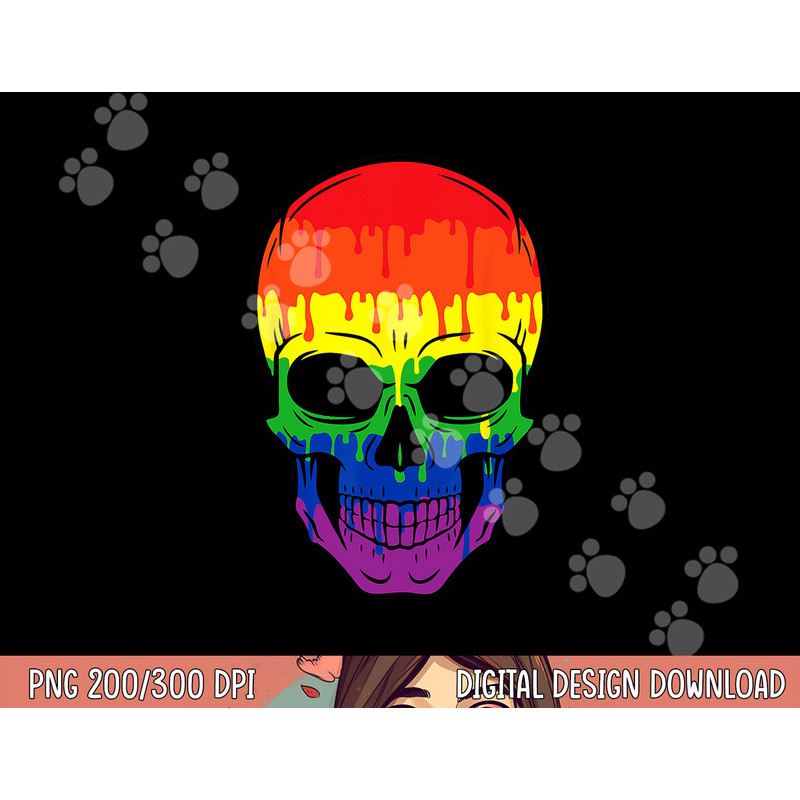 Bloody Skull LGBT Gay Pride Costume Easy Halloween Gifts png,sublimation copy.jpg