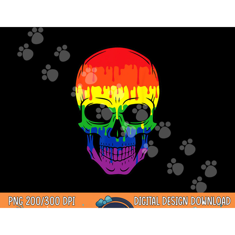 Bloody Skull LGBT Gay Pride Costume Easy Halloween Gifts png,sublimation copy.jpg