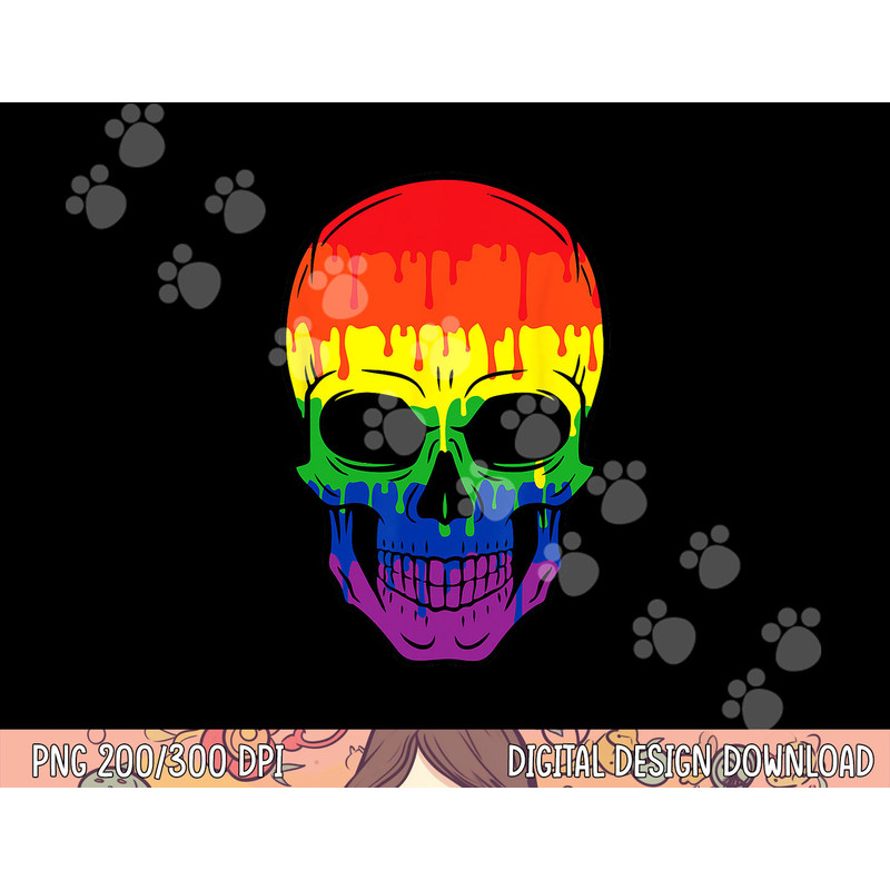 Bloody Skull LGBT Gay Pride Costume Easy Halloween Gifts png,sublimation copy.jpg
