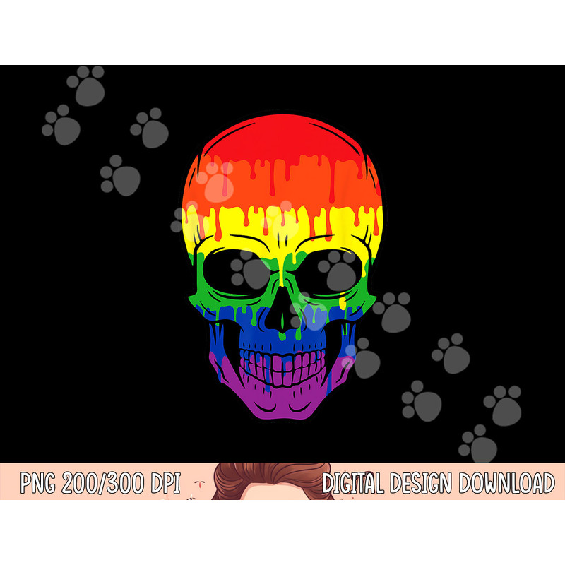 Bloody Skull LGBT Gay Pride Costume Easy Halloween Gifts png,sublimation copy.jpg