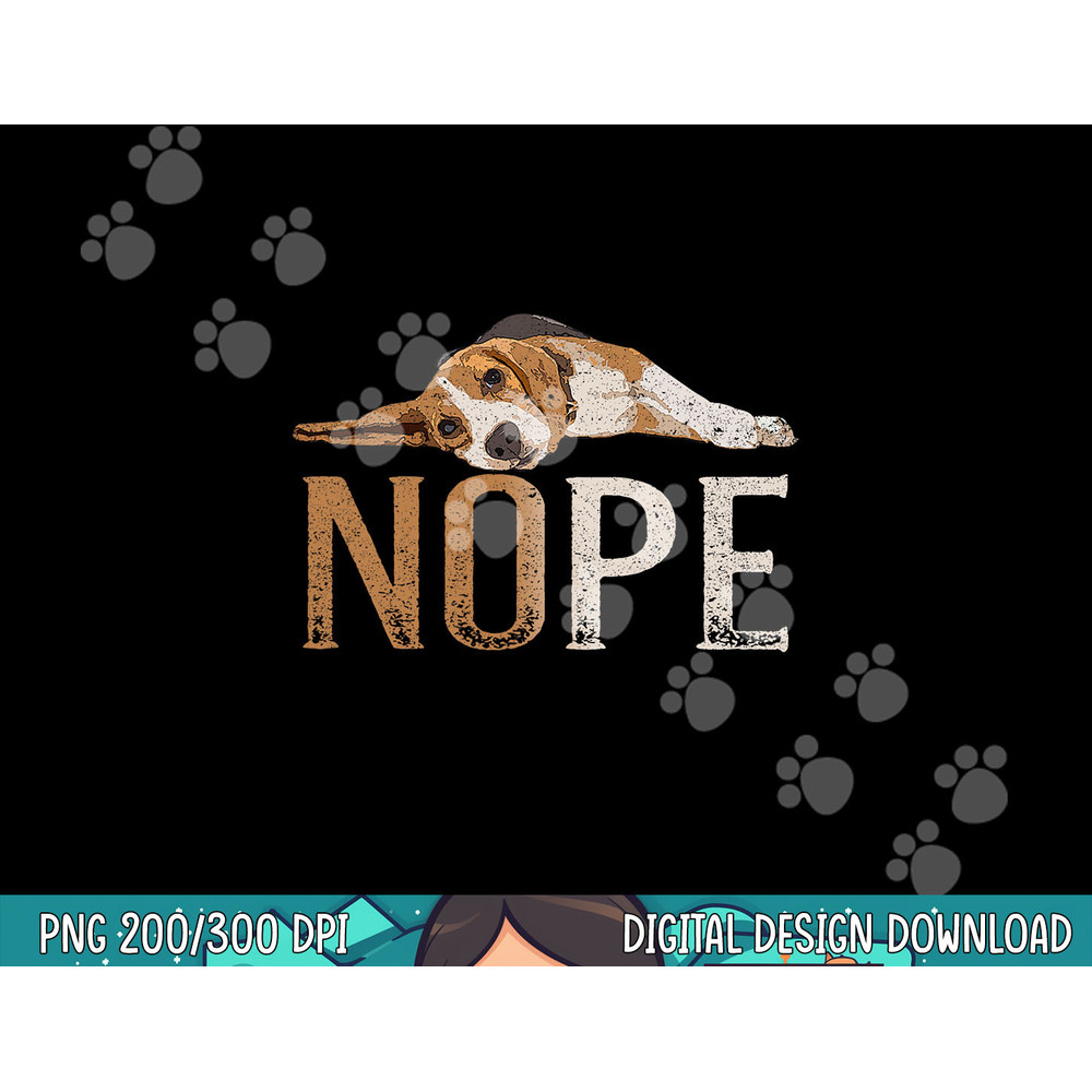 Nope Lazy Beagle Funny Dog Lover Vintage Cute Beagle Mom png, sublimation copy.jpg