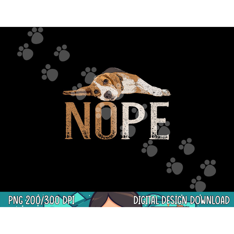 Nope Lazy Beagle Funny Dog Lover Vintage Cute Beagle Mom png, sublimation copy.jpg