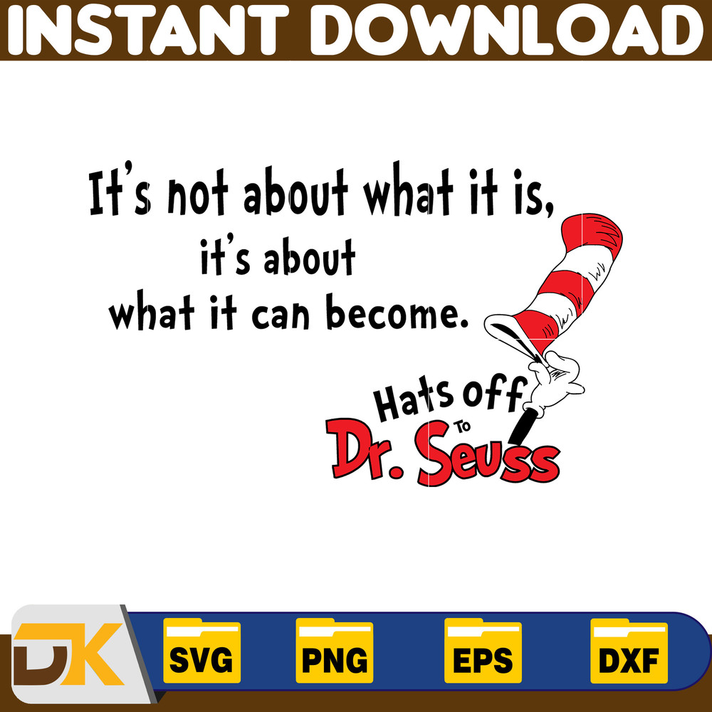 Dr Seuss Svg Layered Item, Dr. Seuss Quotes Cat In The Hat Svg Clipart, Cricut, Digital Vector Cut File, Cat And The Hat (265).jpg