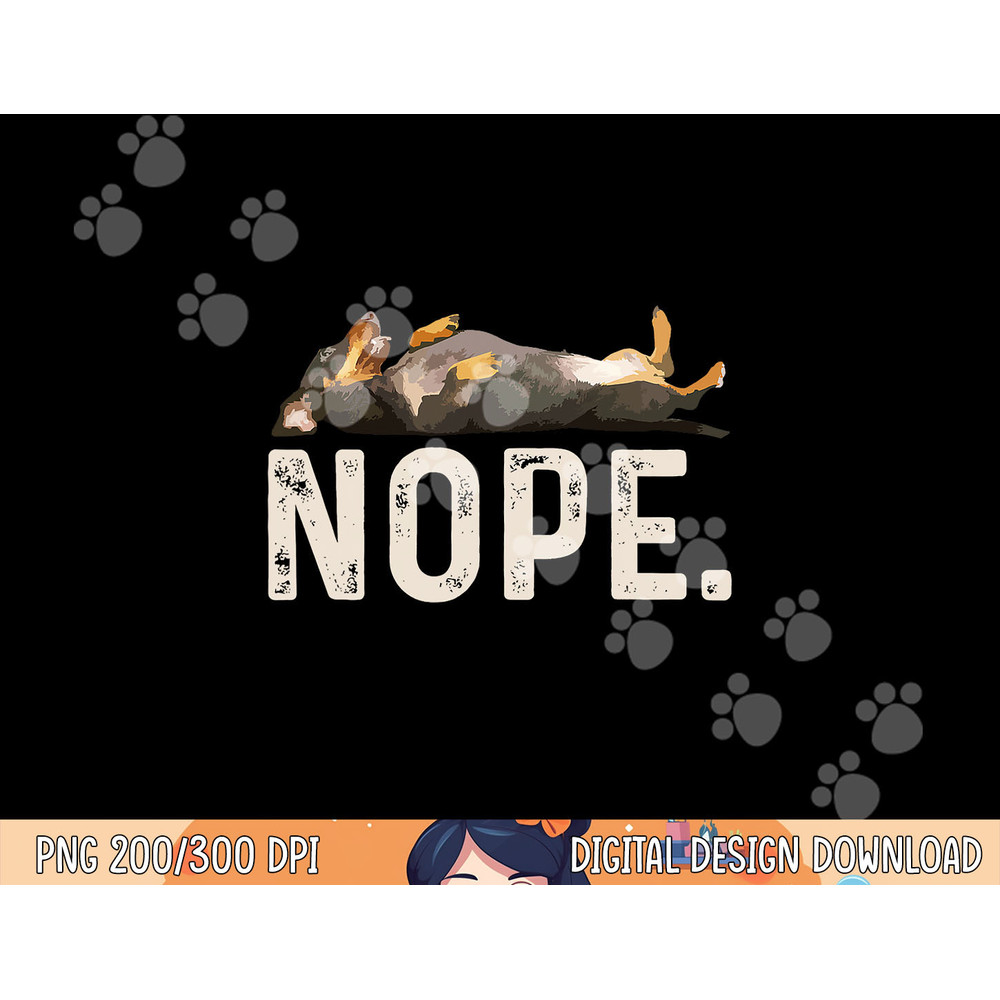 Nope Lazy Dachshund png, sublimation copy.jpg