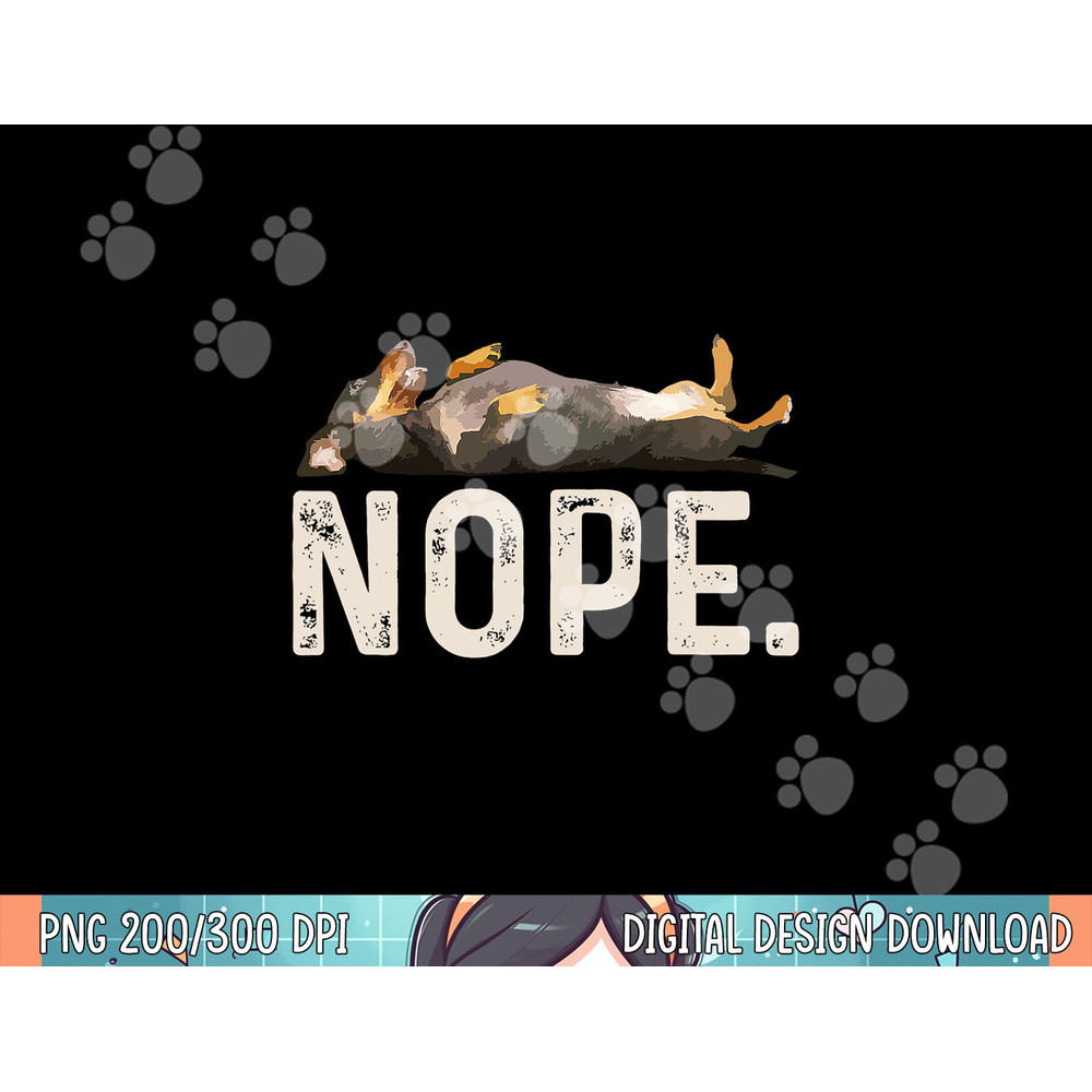 Nope Lazy Dachshund png, sublimation.jpg