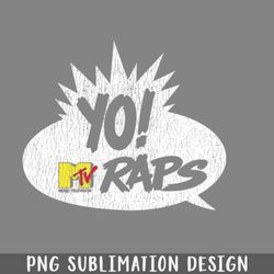 vintage distressed yo mtv raps 90s logo png download