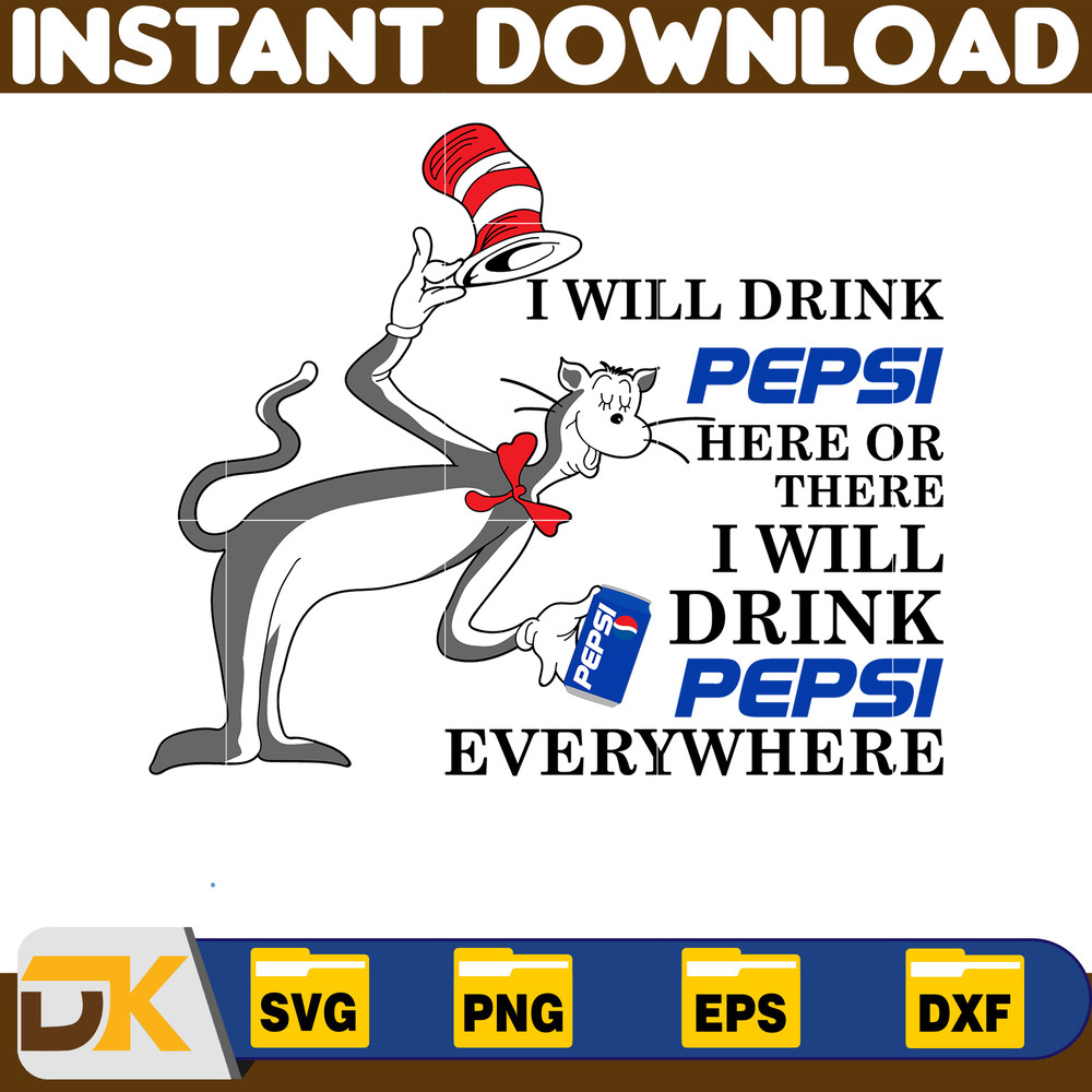 Dr Seuss Svg Layered Item, Dr. Seuss Quotes Cat In The Hat Svg Clipart, Cricut, Digital Vector Cut File, Cat And The Hat (350).jpg