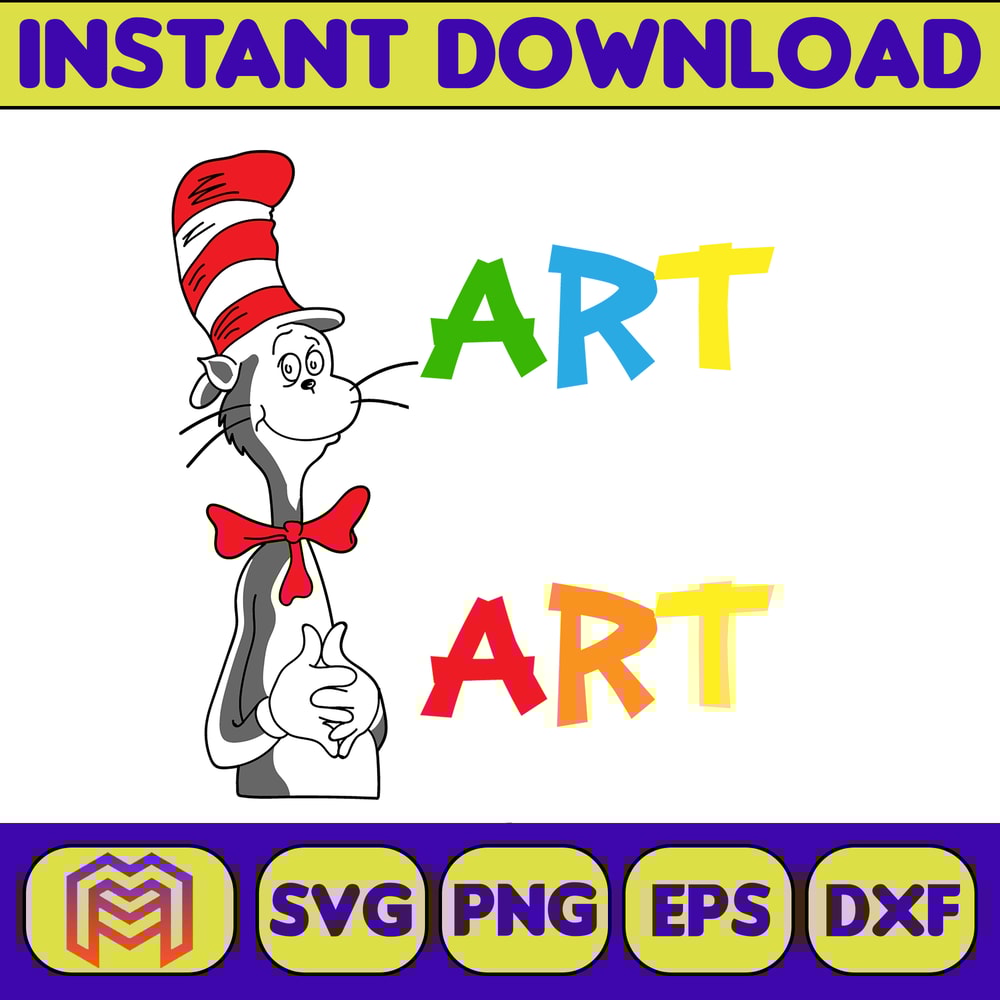 Dr Seuss Svg Layered Item, Dr. Seuss Quotes Cat In The Hat Svg Clipart, Cricut, Digital Vector Cut File, Cat And The Hat (343).jpg