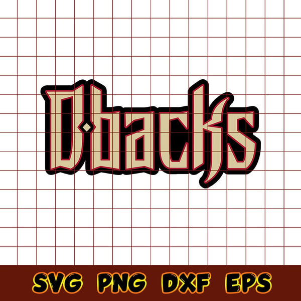 Daimondbacks Lettering Diamondbacks Logo Text Svg, Arizona Diamondbacks Svg, MLB Sv | Inspire ...