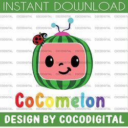 cocomelon logo svg, coco melon svg, cocomelon svg, cocomelon birthday svg, watermelon birthday, trending birthday svg pn