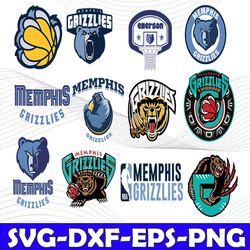 Bundle 24 Files Memphis Grizzlies Basketball Team svg, Memphis Grizzlies svg, NBA Teams Svg, NBA Svg, Png, Dxf, Eps, Ins
