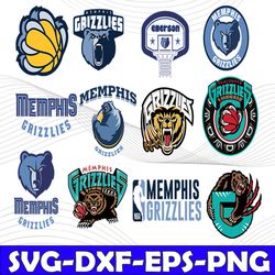 bundle 24 files memphis grizzlies basketball team svg, memphis grizzlies svg, nba teams svg, nba svg, png, dxf, eps, ins