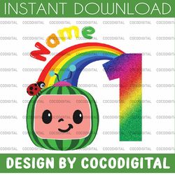 cocomelon personalized family birthday png, cocomelon birthday png, watermelon birthday, trending birthday png jpg digit